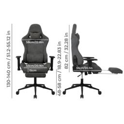 Rackhams Ergonomic Office Chair 165° Reclining Executive Chair Spring Foam Cushion - thumbnail 3