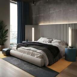 Rackhams Soren King Size Bed, Super King Size, No Storage, Grey - King Size - thumbnail 1