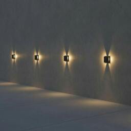 Rackhams 1 Watt Square Halo Effect Recessed Outdoor Step Light - thumbnail 3