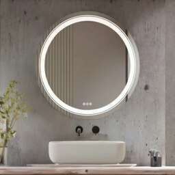 Rackhams LED Illuminated Dimmable Round Wall Mirror With Anti-Fog And Demister - thumbnail 5