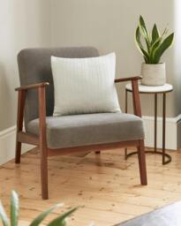 Rackhams Off-White 100% Wool Knit Cushion - thumbnail 2