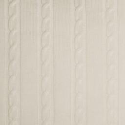 Rackhams Off-White 100% Wool Knit Cushion - thumbnail 3