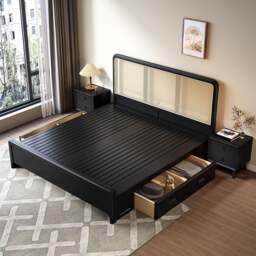 Rackhams Monica Queen Size / King Size / Super King Size Bed, Storage Bed - Mega King Size - With Storage( Side Drawers) - thumbnail 1