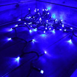 Rackhams 300 Electric Blue LED Super-Long 29.9m Connectable Lights on a Black Cable - thumbnail 6