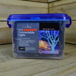 Rackhams 300 Electric Blue LED Super-Long 29.9m Connectable Lights on a Black Cable - thumbnail 4