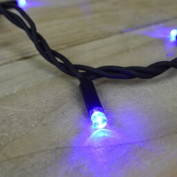 Rackhams 300 Electric Blue LED Super-Long 29.9m Connectable Lights on a Black Cable - thumbnail 5