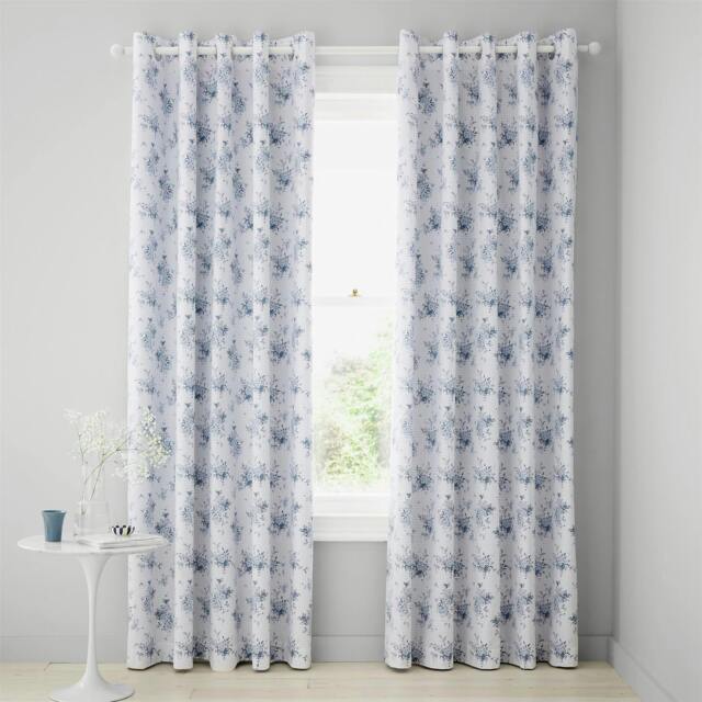 "Rackhams Lucie Floral Frill Curtains - 66x90"""