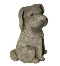 Rackhams Stone Cast Airedale Terrier Garden Statue - thumbnail 2