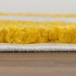 Rackhams Joli Geometric Yellow & White Rug - 160X230 cm - thumbnail 5