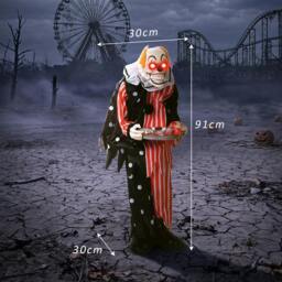 Rackhams Animated Clown Halloween Decorations Outdoor Indoor - thumbnail 3