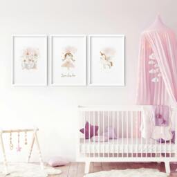Rackhams Childrens Wall Prints - Set of 3 wall art prints - A2 16.54 x 23.39 in / 42 x 59.4 cm - Matte Museum Quality Art Paper 290 gsm - Unframed - thumbnail 6