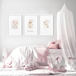 Rackhams Childrens Wall Prints - Set of 3 wall art prints - A2 16.54 x 23.39 in / 42 x 59.4 cm - Matte Museum Quality Art Paper 290 gsm - Unframed - thumbnail 2