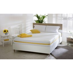 Rackhams Lunar Luxe Hybrid Mattress - 7.5 Inch Deep, Soft Feel - Yellow - 1 - 2ft6 Shorty Small Single Mattress (75cm x 175cm) - thumbnail 2