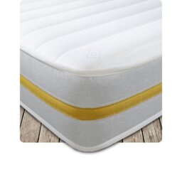 Rackhams Lunar Luxe Hybrid Mattress - 7.5 Inch Deep, Soft Feel - Yellow - 1 - 2ft6 Shorty Small Single Mattress (75cm x 175cm) - thumbnail 4