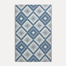 Rackhams Outdoor Rug Luxury Waterproof Reversible Recycled, For Garden, Mia Aztec - 150 x 240 cm - thumbnail 1