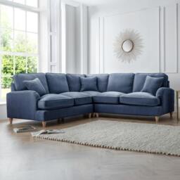 Rackhams The Swift Large Corner Sofa - Navy