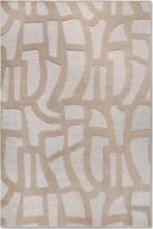 Rackhams Therese Short Pile Beige Rug - 200X290 cm - thumbnail 1