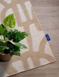 Rackhams Therese Short Pile Beige Rug - 200X290 cm - thumbnail 5