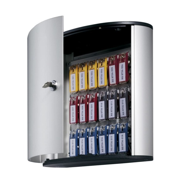 Rackhams Key Safe 18 Lock Box - Holds 18 Keys - Includes 6 Key Clips - image 1