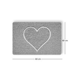 Rackhams Embossed Spaghetti Loofah Anti Slip Shower Mat - Heart - Quadrant 53x53cm - thumbnail 4