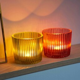 Rackhams Green Recycled Glass Tea Light Holder - Glass - thumbnail 2