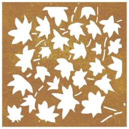 Rackhams Garden Wall Decoration 55x55 cm Corten Steel Maple Leaf Design - thumbnail 4