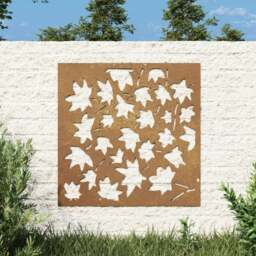 Rackhams Garden Wall Decoration 55x55 cm Corten Steel Maple Leaf Design - thumbnail 1