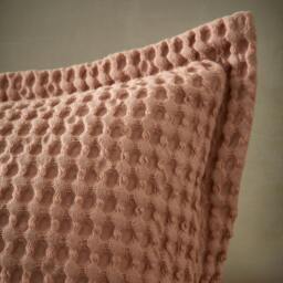 Rackhams Jaipur Chunky Waffle Cotton Cushion Pink - 30 x 50 cm - Pink - thumbnail 2