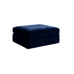 Rackhams Olympia Living Room Furniture Range - Plush Midnight Blue - Foot Stool