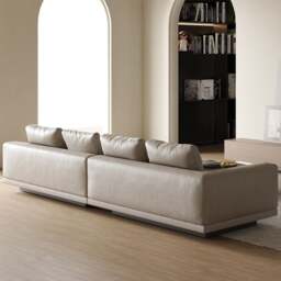 Rackhams Gail Three Seater, Four Seater Sofa With Storage, Real Leather - Four Seater 315cm - thumbnail 3