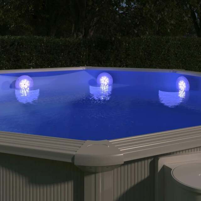 Rackhams Submersible Floating Pool LED Lamp with Remote Control White