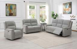 Rackhams Erdington Power Recliner 2 Seater Sofa - Dark Grey - thumbnail 3