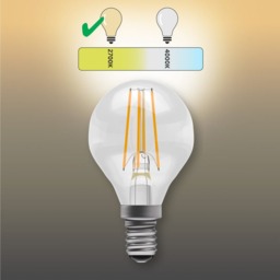 Rackhams E14 LED Filament Golf Ball 4.7W Energy Saving Light Bulb - Pack of 6 - thumbnail 4