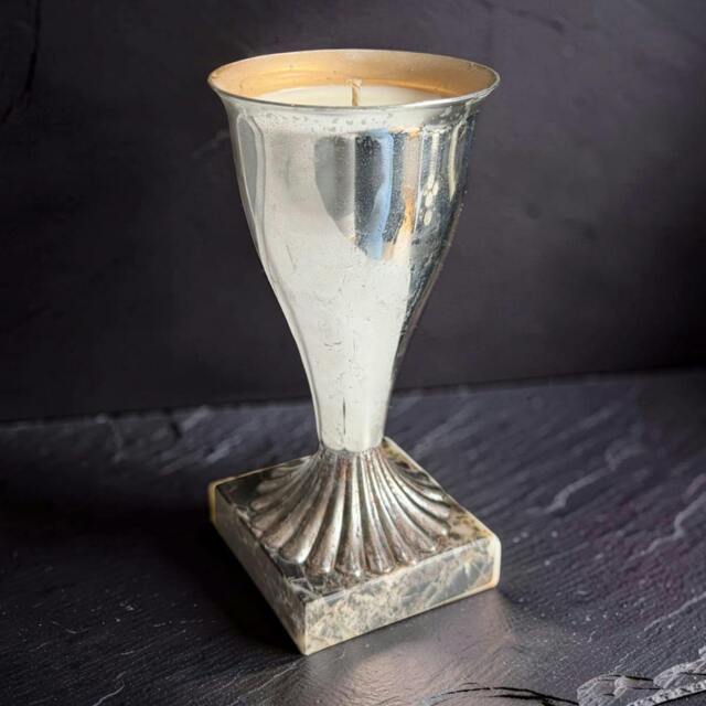 Rackhams Repurposed Vintage Silver Trophy Cup Candle - Smoky Earl - image 1