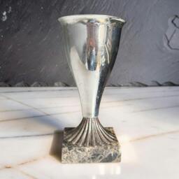 Rackhams Repurposed Vintage Silver Trophy Cup Candle - Smoky Earl - thumbnail 3
