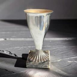 Rackhams Repurposed Vintage Silver Trophy Cup Candle - Smoky Earl - thumbnail 4