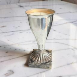 Rackhams Repurposed Vintage Silver Trophy Cup Candle - Smoky Earl - thumbnail 2