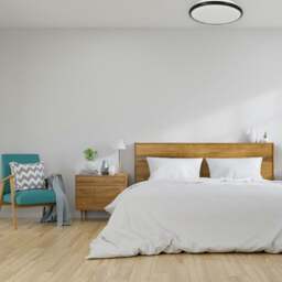 Rackhams Terma LED Black Ceiling Lamp 28W(150W) Stylish And Robust IP44 Great For Bedroom Kitchen Outdoor - thumbnail 3