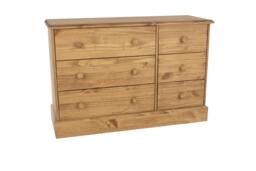 Rackhams Cotswold 3 + 3 Drawer Chest of Drawers - antique waxed pine - thumbnail 2