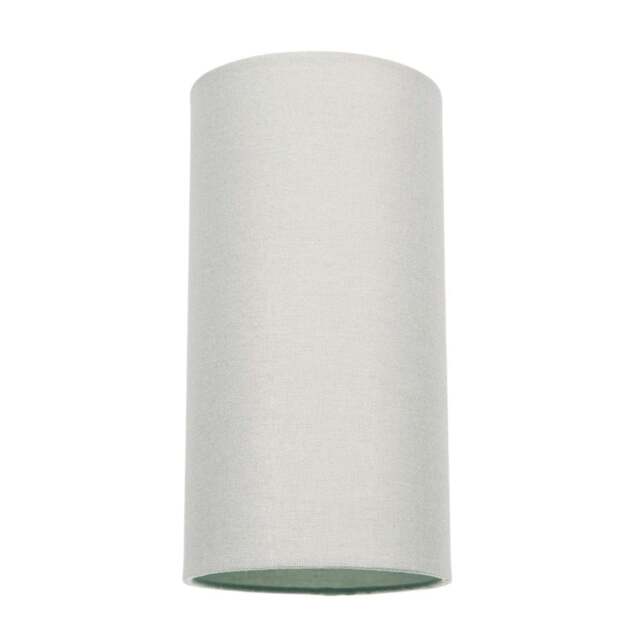Rackhams Contemporary and Stylish Dove Grey Linen Fabric Tall Cylindrical 25cm Lampshade - image 1