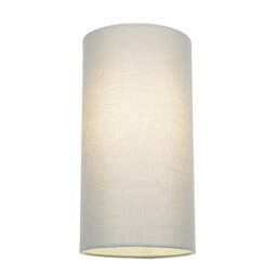Rackhams Contemporary and Stylish Dove Grey Linen Fabric Tall Cylindrical 25cm Lampshade - thumbnail 2