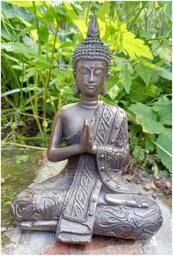 Rackhams Mystic Thai Buddha Sculpture in Lotus Position Bronze - Resin - Ornament - Bronze - thumbnail 2