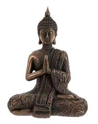 Rackhams Mystic Thai Buddha Sculpture in Lotus Position Bronze - Resin - Ornament - Bronze - thumbnail 3