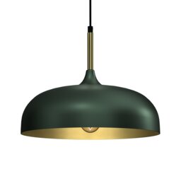 Rackhams Pendant Lamp Lincoln Green/Gold 1XE27 35cm - thumbnail 3