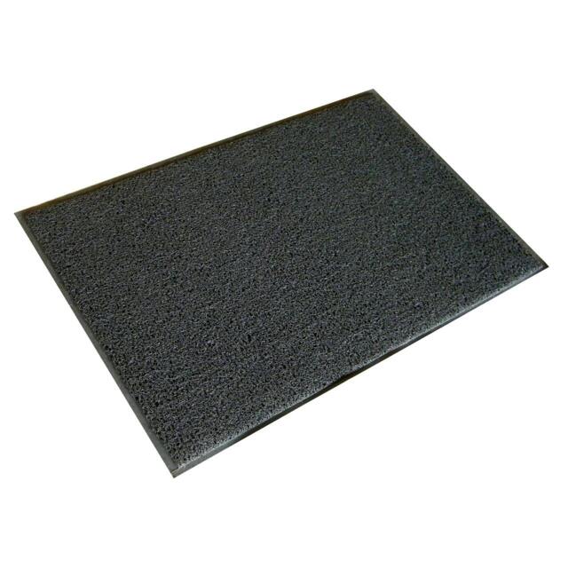 Rackhams Dirt Trapper Door Mat – Heavy Duty Non-Slip Vinyl Indoor/Outdoor Dirt Trapper Entrance Mat – Dark Grey – Multiple Sizes - 120 x 180cm - image 1