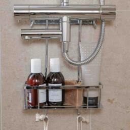 Rackhams Polished Chrome Shower Basket for Shower Mixer - thumbnail 2