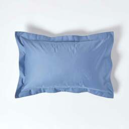 Rackhams Premium 1000 TC Egyptian Cotton Sateen Weave Oxford Pillowcase, Standard Size - Air Force Blue - thumbnail 1