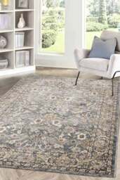 Rackhams Raja Traditional Rug – Grey Vintage Elegance - 200X285 cm - thumbnail 4
