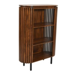 Rackhams Osburn Mango Wood Bookcase - Wood - 1 - 100X40X145cm (LXDXH) - thumbnail 4