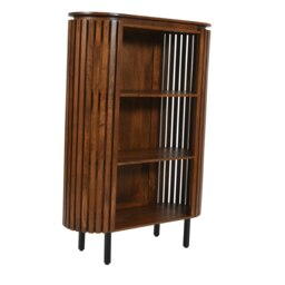 Rackhams Osburn Mango Wood Bookcase - Wood - 1 - 100X40X145cm (LXDXH) - thumbnail 3